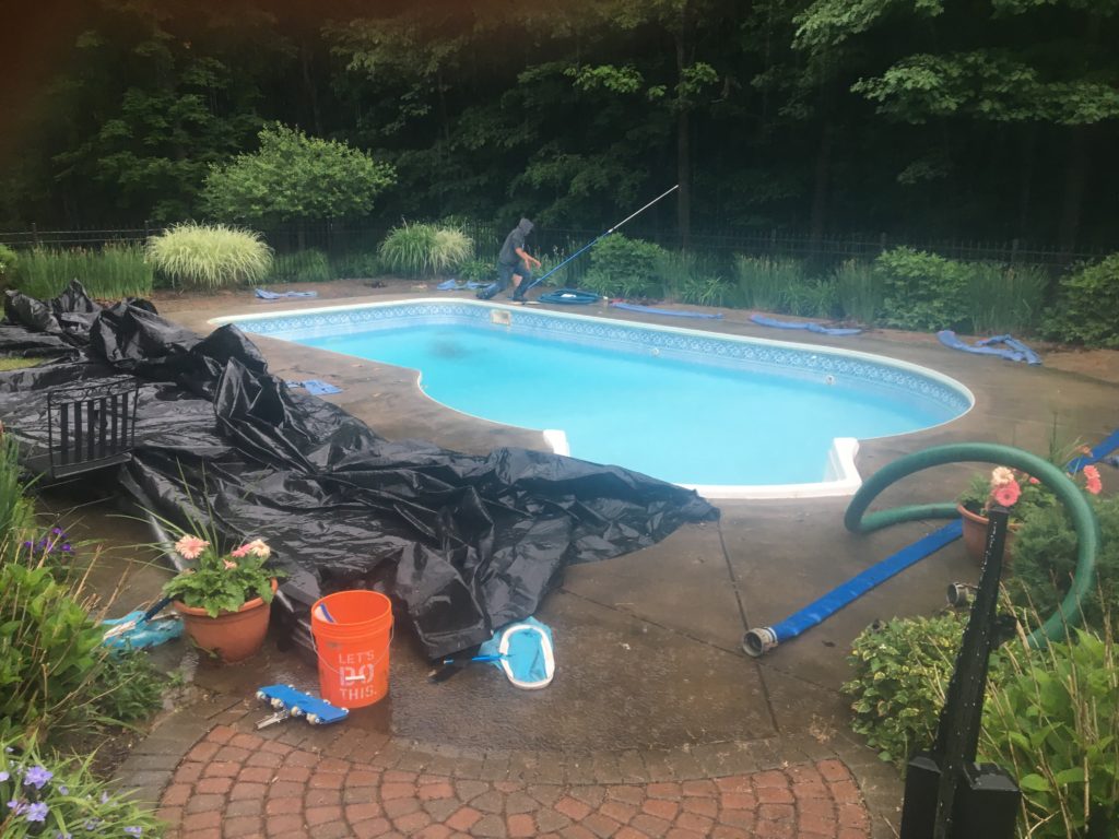 vinyl liner pool opening michigan