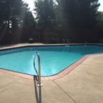 Ask the Pool Guy Backyard In-ground Swimming Pool Handrails steps