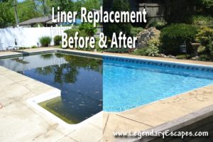 Ask the Pool Guy Liner Replacement Before and After