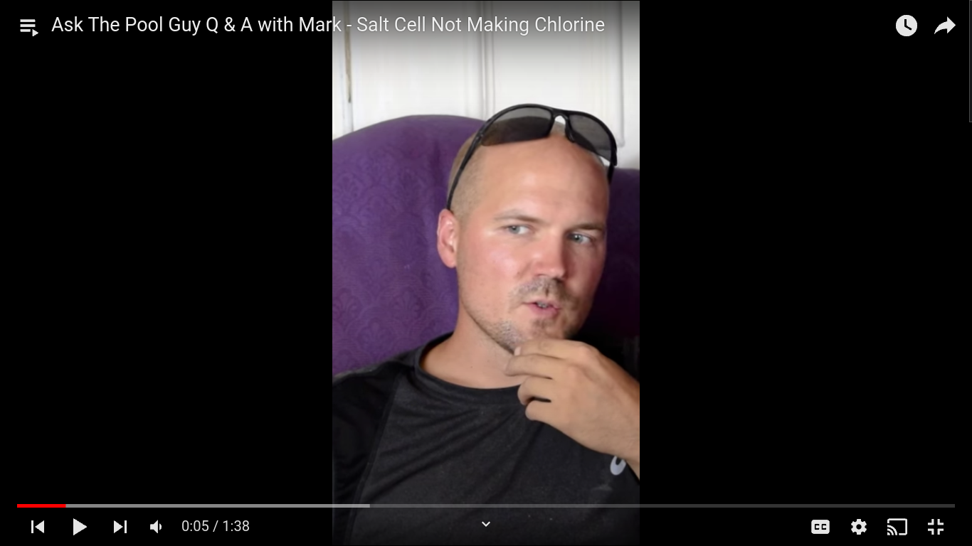 Salt Pool Guys Salt Cell Not Making Chlorine? – Ask the Pool Guy